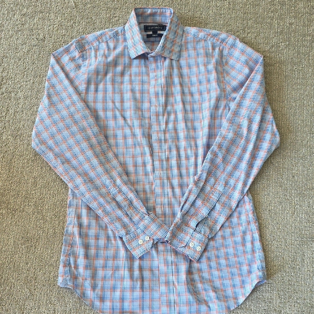 Crown & Ivy Blue and Red Checkered Shirt